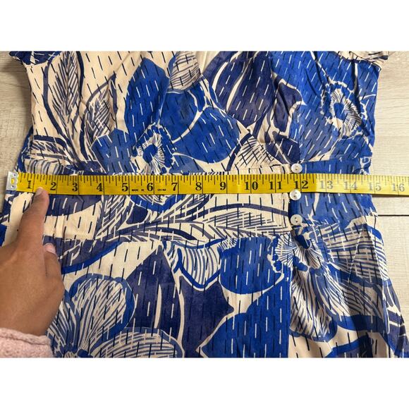 Lost + Wander Bellflower Midi Dress in Blue Floral Medium - Picture 12 of 12